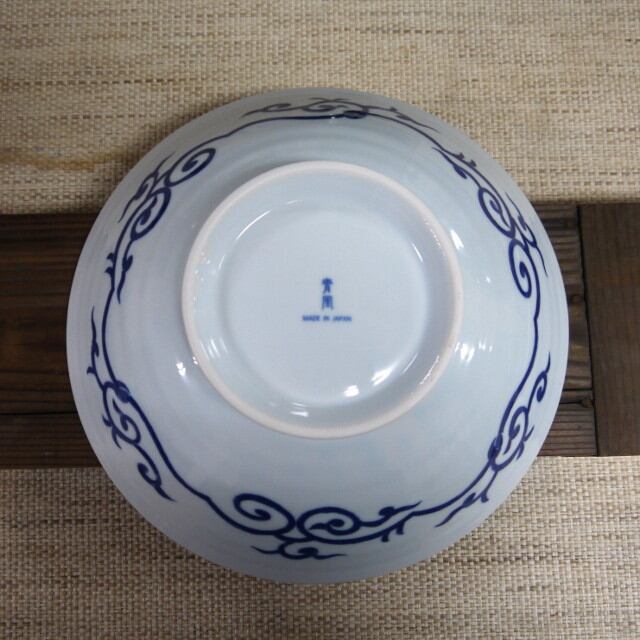 染付菊唐草大鉢/染付/25.5x7.5cm/鉢/美濃焼/JAPAN | Siun 紫雲