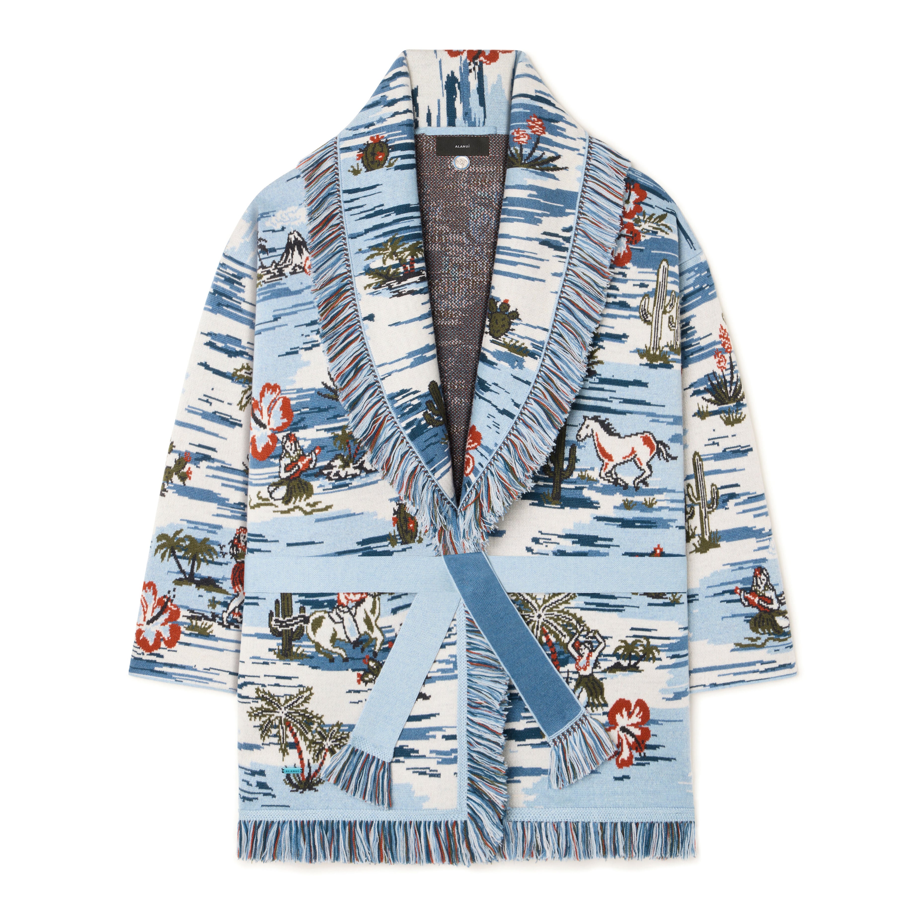 ALANUI TEX-HAWAII ROUNDTRIP CARDIGAN BLUEBELL MULTI