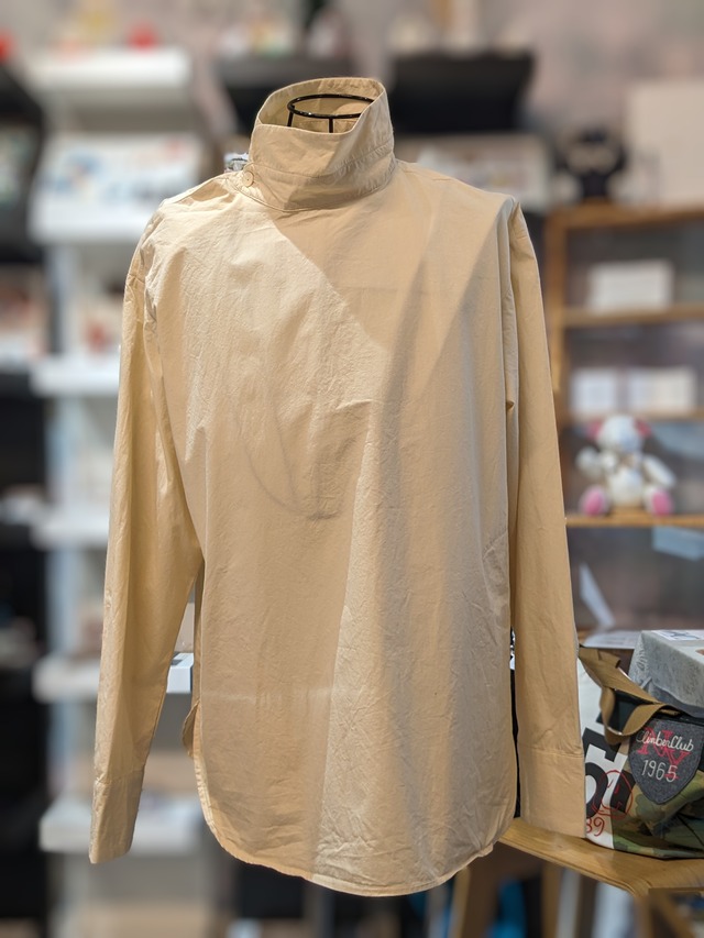スタンドカラーシャツ  アイボリー   LS-TB101   CCP