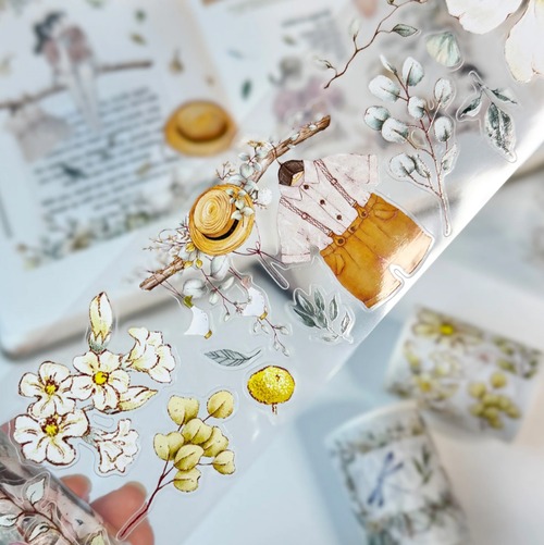 新作☆ WT203｜The Washi Tape Shop【Clover Haze】型抜き PETテープ
