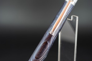 【日本が誇る銘木】屋久杉 浮造り 拭き漆 変わり塗 ③ silver MP