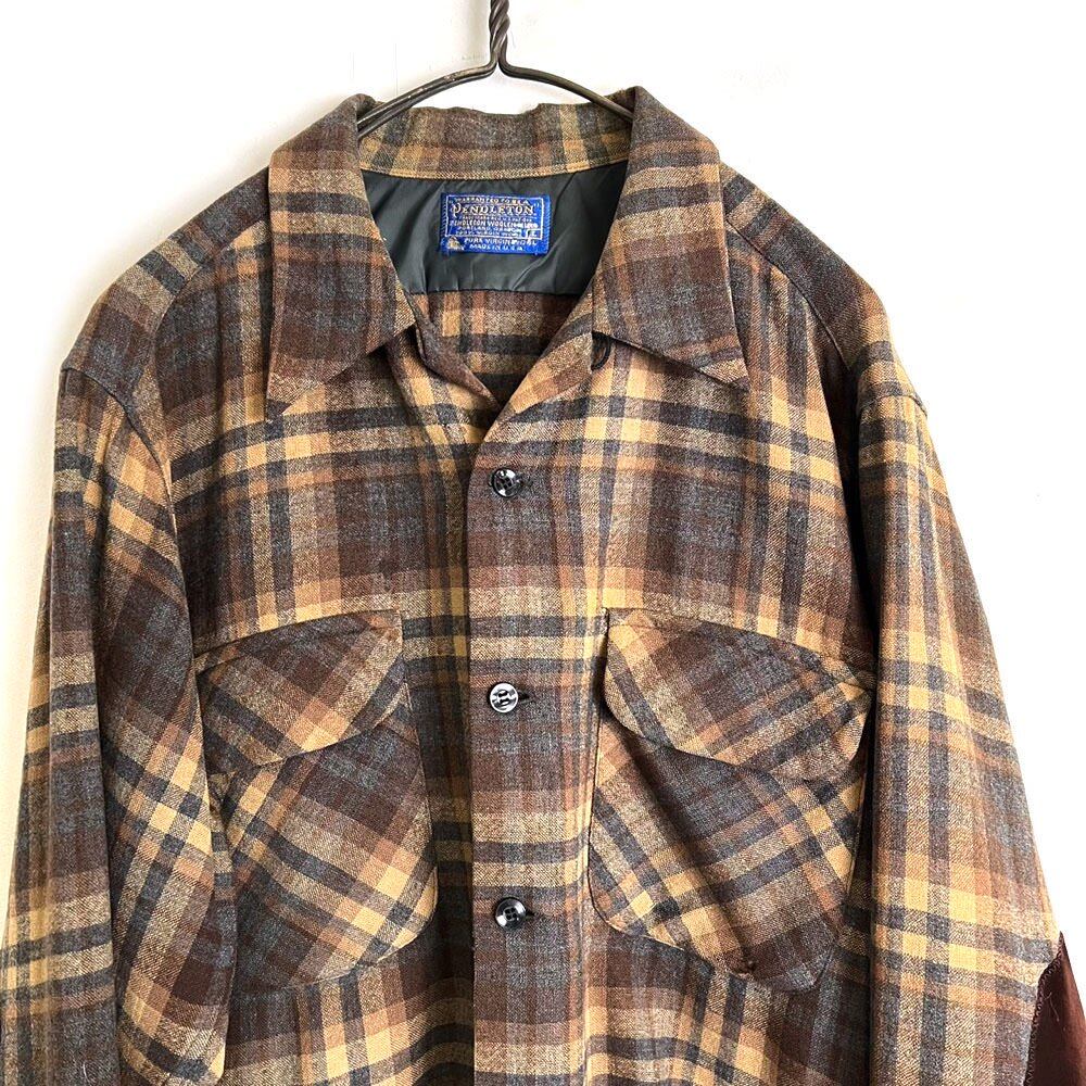 PENDLETON Vintage Loop Collar Wool Shirt [1970s-] Vintage Loop
