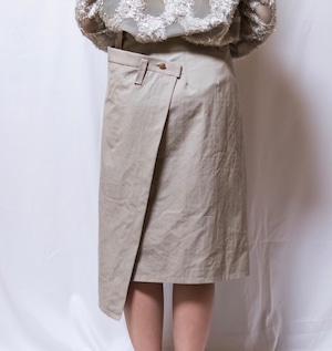 BEIGE WRAP SKIRT 【ベージュラップスカート】