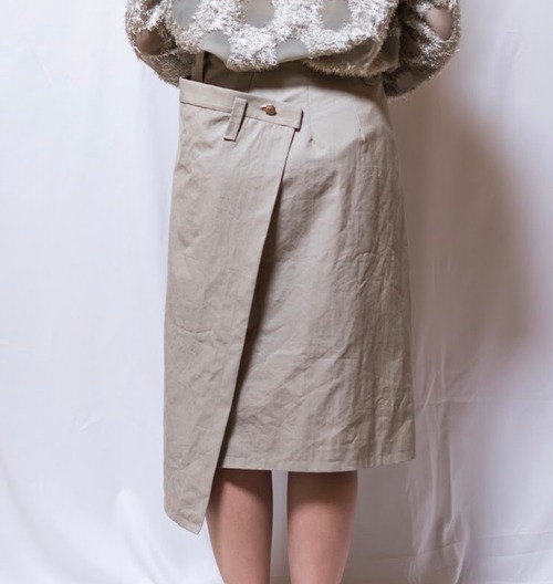 BEIGE WRAP SKIRT 【ベージュラップスカート】