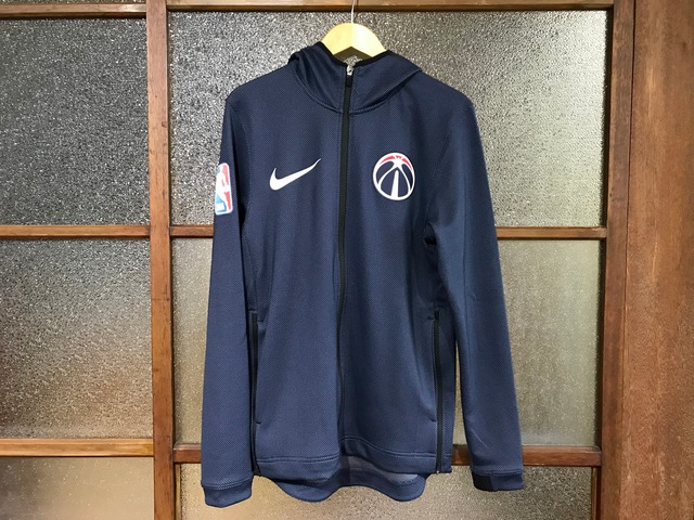 NIKE WASHINGTON WIZARDS THERMA FLEX SHOWTIME HOODIE (NAVY)