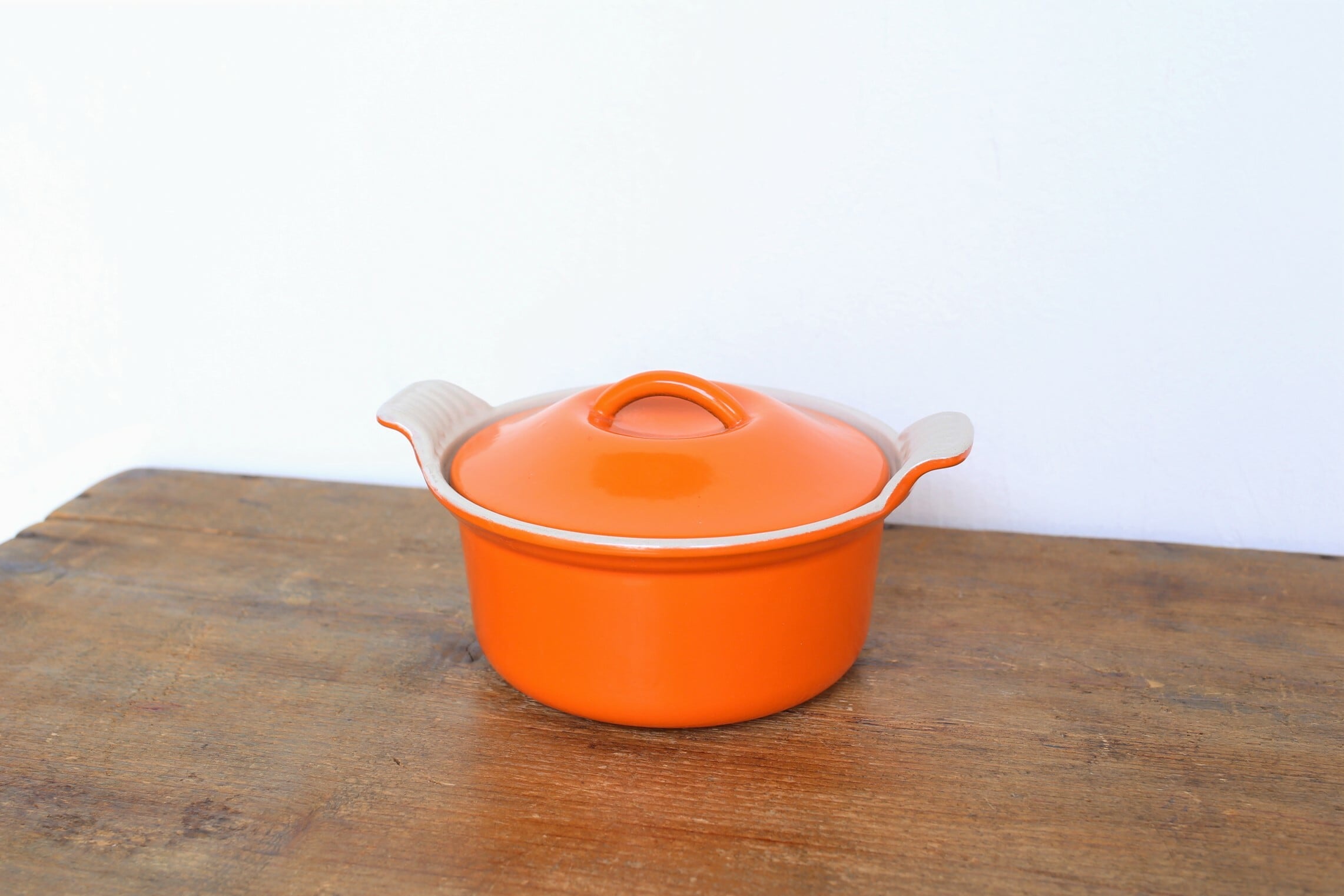 フランス アンティーク ヴィンテージ　ル・クルーゼ Le Creuset テリーヌロンド オレンジ N-00117　 | EMUPARIS  powered by BASE