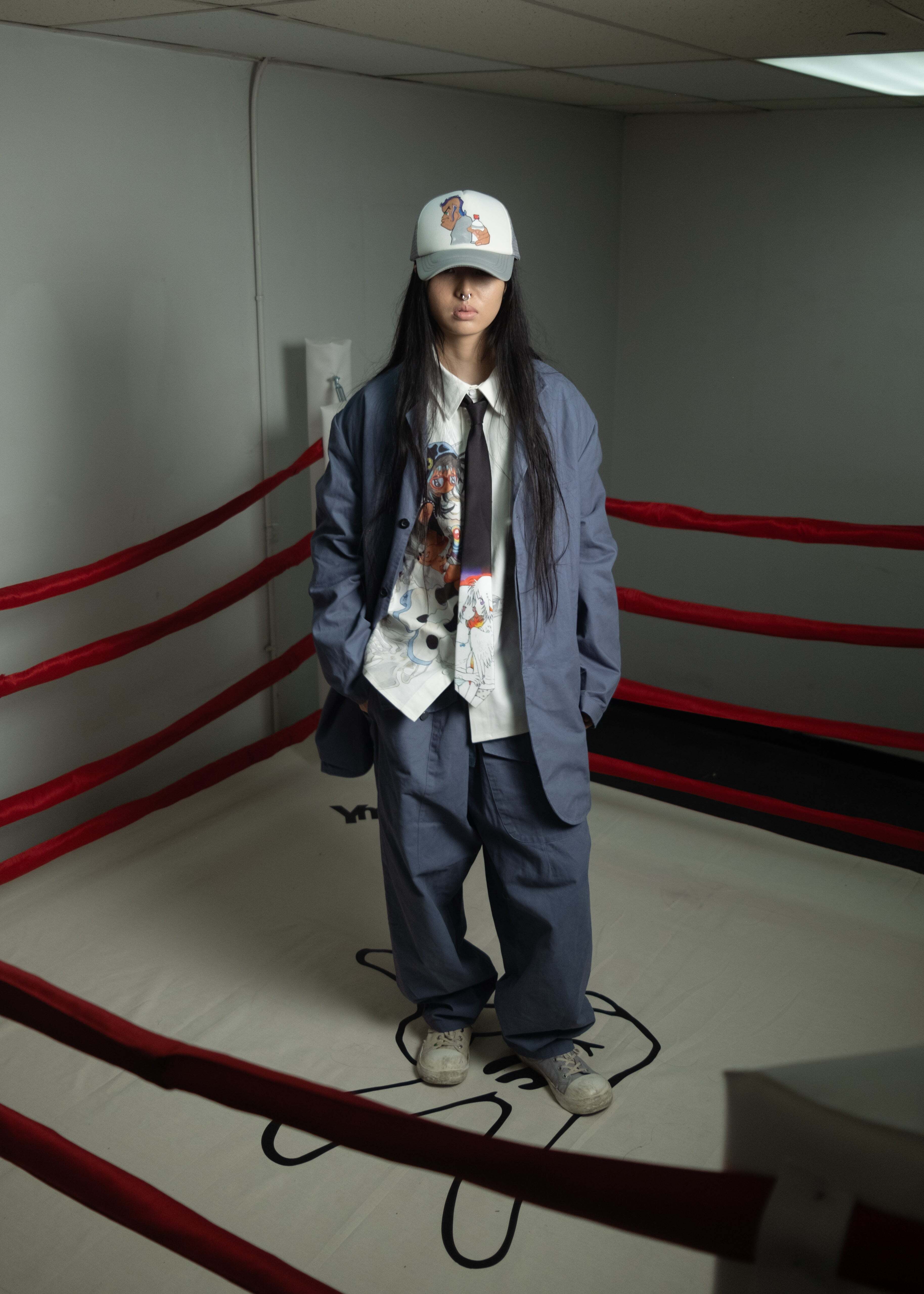 ☆aespa ウィンター 着用！！【Yumin Ha】Angel Trucker Type 'Baby