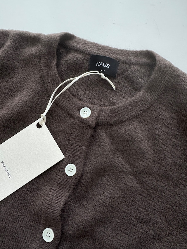 (予約) HAUS / Snug angora cardigan 2color
