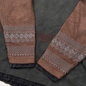 Santa Fe サンタフェ ネイティブ 刺繍 デザイン 長袖 レイヤード風 シャツ カットソー サイズ 04 /メンズ/日本製