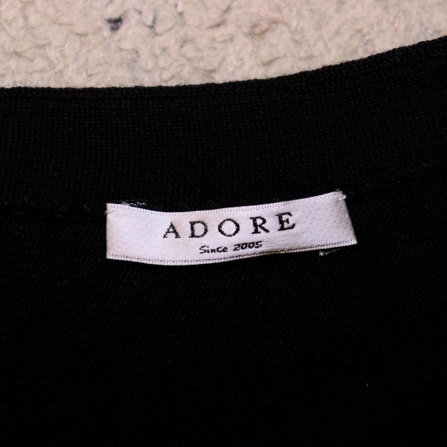 ADORE ニットワンピース L 黒 コクーン ドルマンスリーブ 大きい ADORE ニットワンピース L 黒 コクーン ドルマンスリーブ 大きい