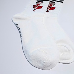 ♧【 crew socks / クルーソックス 】Betty Boop（ ベティちゃん ）靴下 / ソックス〚アメリカン雑貨 アメトイ〛