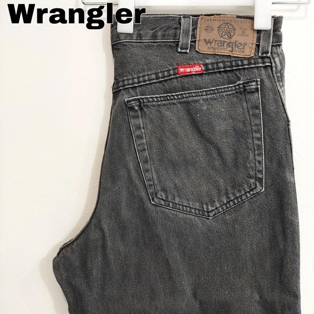 Wrangler ラングラー W32 ブラックデニム ボトム 黒 13512