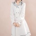 【2点セット】セーラーカラーダブルボタンピンタックブラウス＋フレアスカート ・78860