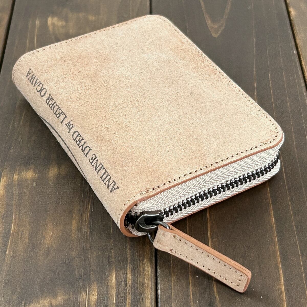 HORWEEN × レーデルオガワ ホースバット ミドルウォレット ナチュラル