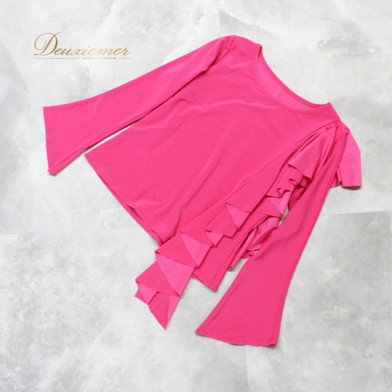 社交ダンス 衣装 スタンダード トップス レッスンウェア レディース オールシーズン 無地 create-sun クリエイトサン ピンク系 シンプル 長袖 ビビッドピンク 伸縮性 トップス レディースファッション 社交ダンス衣装 モダンダンス トレーニングウェア 大人用 軽量 着心地良い オフショルダー風 薄手 動きやすい カジュアル スタイリッシュ デイリーウェア