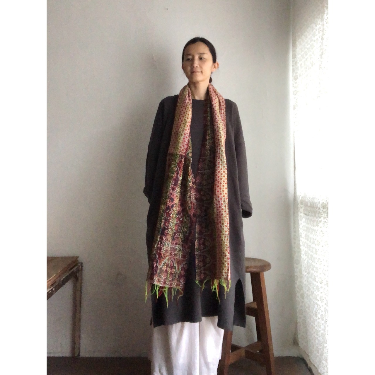 リサイクルサリーのカンタショール パッチワーク小01 インドの手仕事布 Mulaセレクト