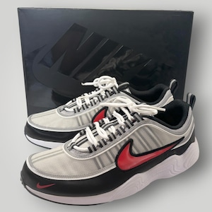 【新品未使用】NIKE AIR ZOOM SPIRIDON スニーカー シューズ 靴 シルバー/赤/黒 メンズ 27cm ナイキ エアズームスピリドン II1161-095 正規