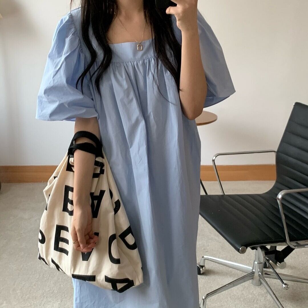 デザインワンピース ゆったり レディース 韓国ファッション 大人可愛い 春夏
