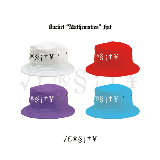 Bucket "Mathematics" Hat | thread514 "ForTune Record" Web Site