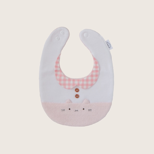 【完売】つみきどうぶつのおめかしbib（いちごオレ）