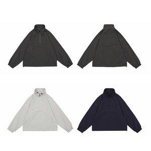 ★PLAIN STAND COLLAR COUPLE WINDBREAKER　　　A0724