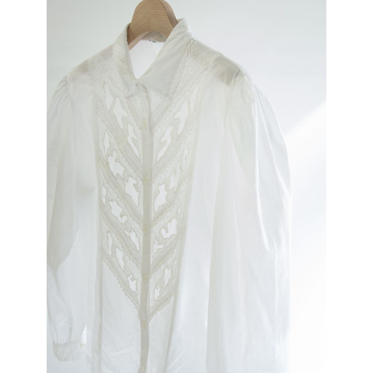 【Unknown brand】"REINE BAUMWOLLE" cotton lace blouse(コットンレースブラウス)1d