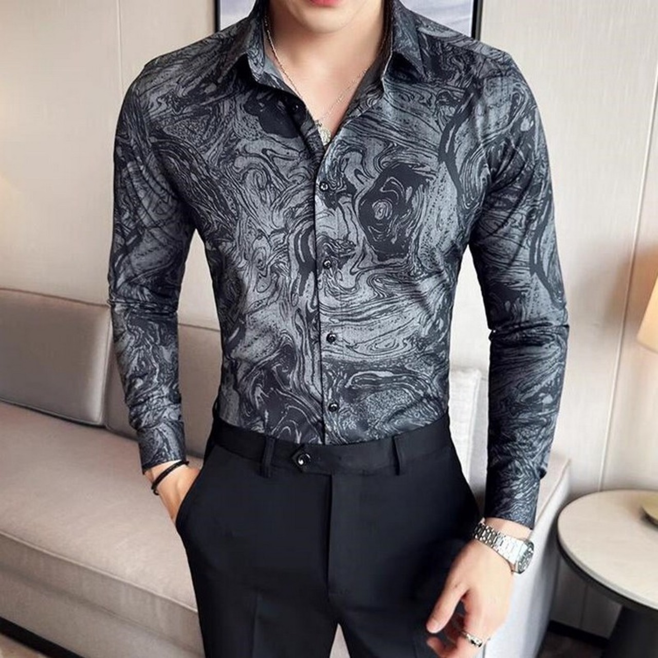 printed shirt tops 00173