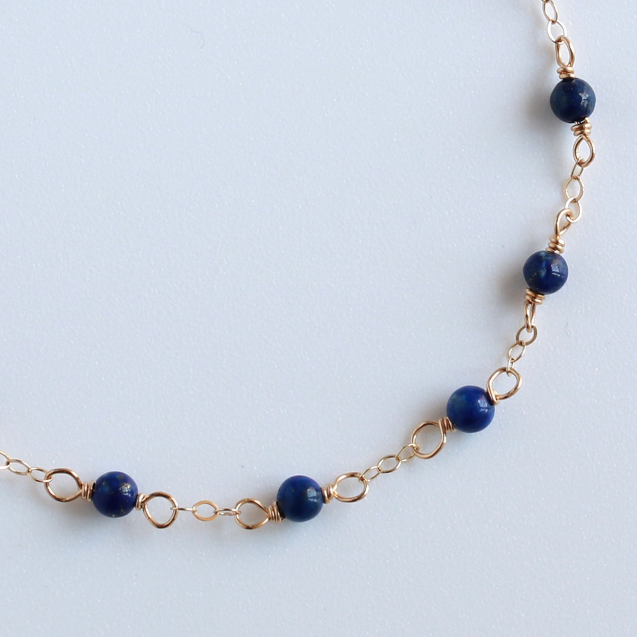 ラピスラズリブレスレット Lapis Lazuli 瑠璃色 エレガントラピス眼鏡留めブレスレット br1024