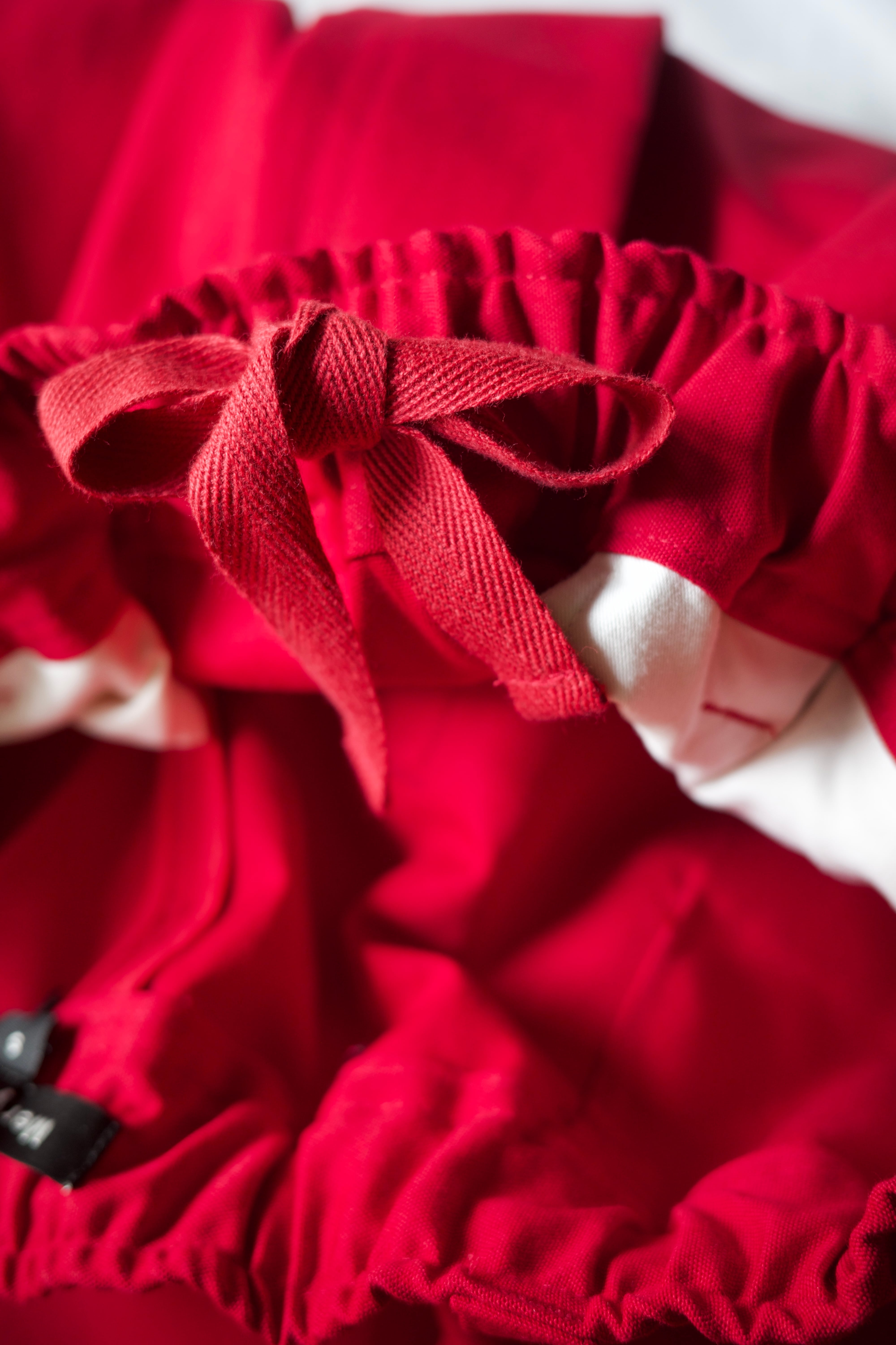 Meryll Rogge 【WORKWEAR DRAWSTRING CHINO -RED-】 | lloomm