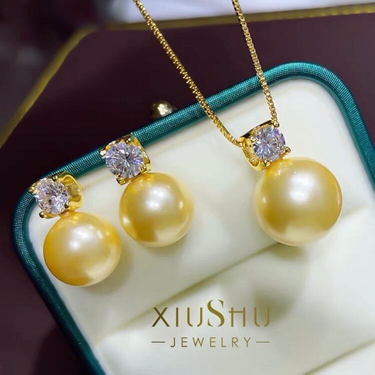 オーストラリア産シェルパウダーパール 人工 一粒 真珠 キラキラ