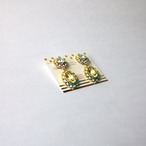 クリスタルビジューフラワーピアス／イヤリング