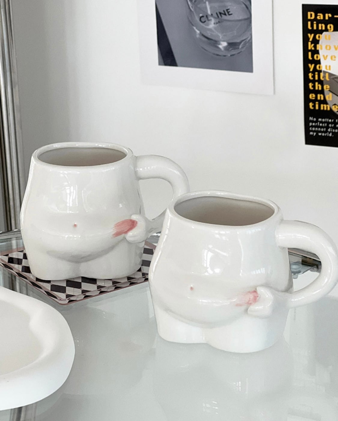 unique tummy mug 300ml / ユニーク タミー マグカップ コップ