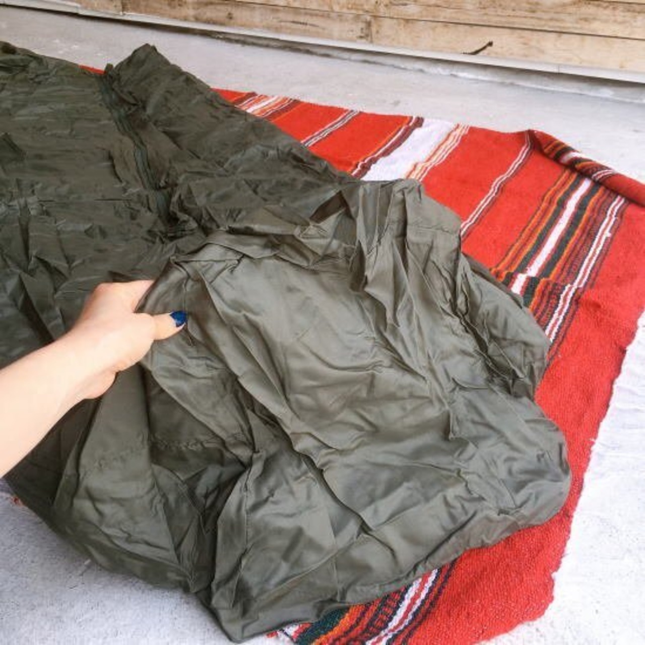フランス軍　シュラフ　マミータイプ