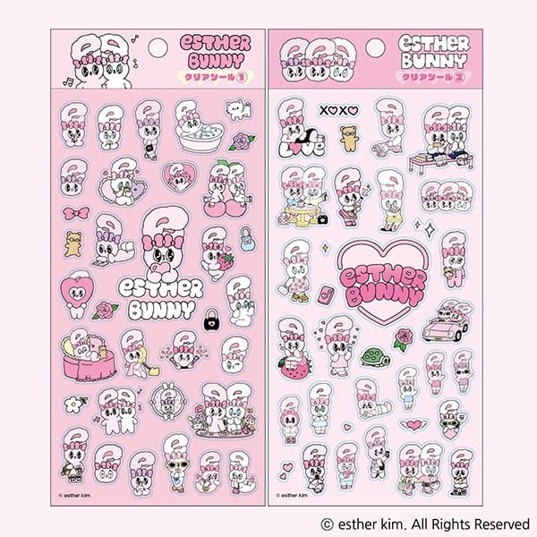 ♡送料込 ♡即日発送 【 ESTHER BUNNY 】クリアシール ❤︎ エスター