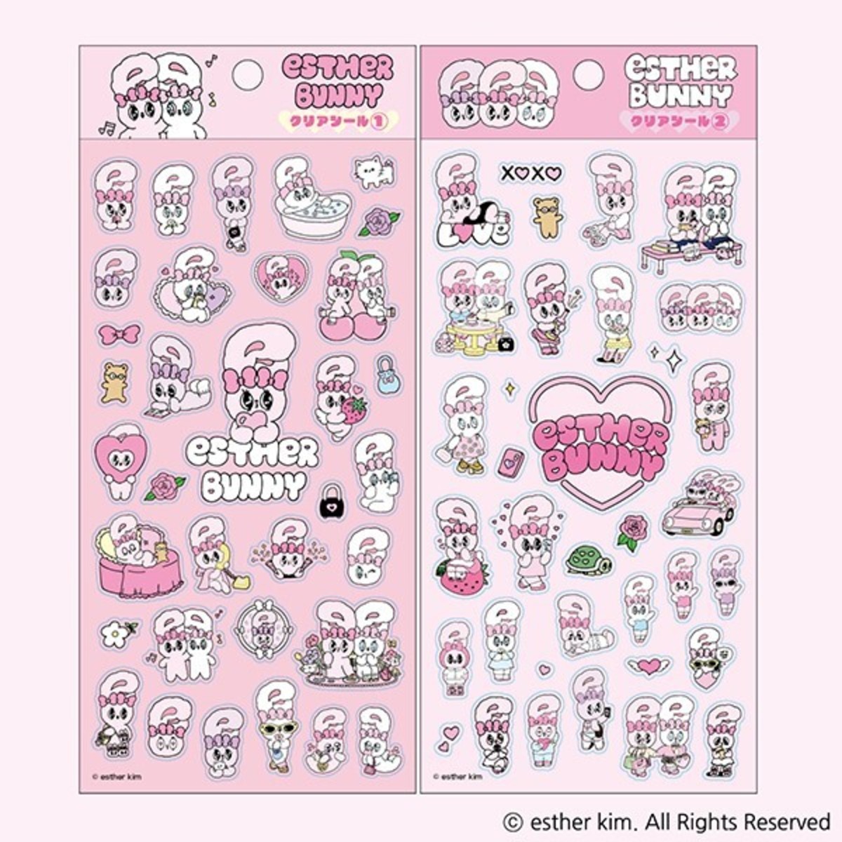 ♡送料込 ♡即日発送 【 ESTHER BUNNY 】クリアシール ❤︎ エスター 