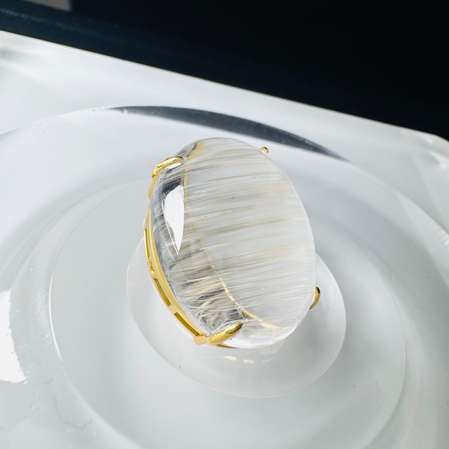 no.10 ニードルイントパーズ ペンダントトップ兼ブレスチャーム