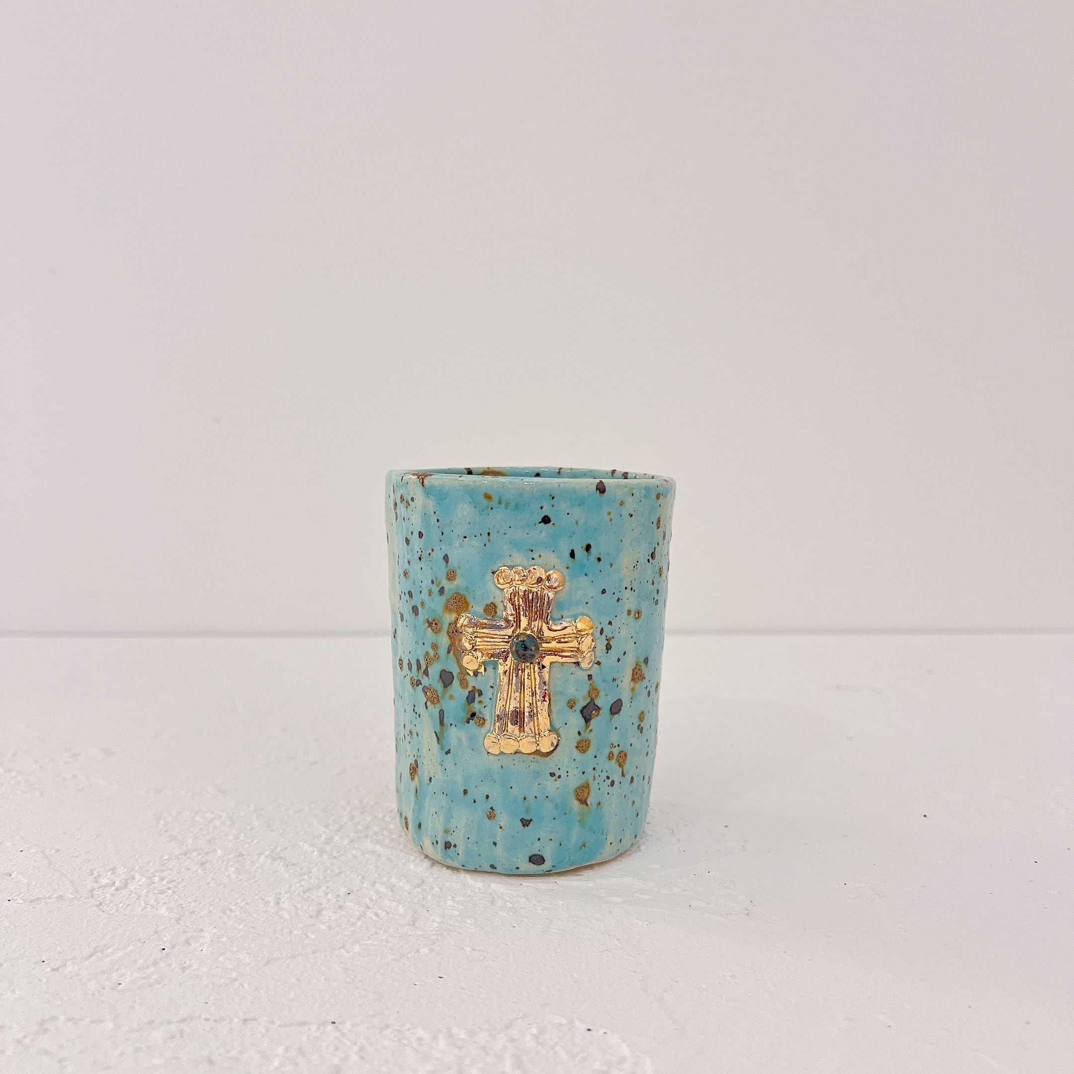 【Koyomi Yanagimoto】陶器/cross ペンホルダー②