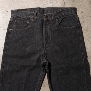 美品 32×32 Levi’s 501 先染め USA ブラックデニムパンツ リーバイス