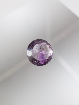 Goethite in Amethyst Faceted - b12