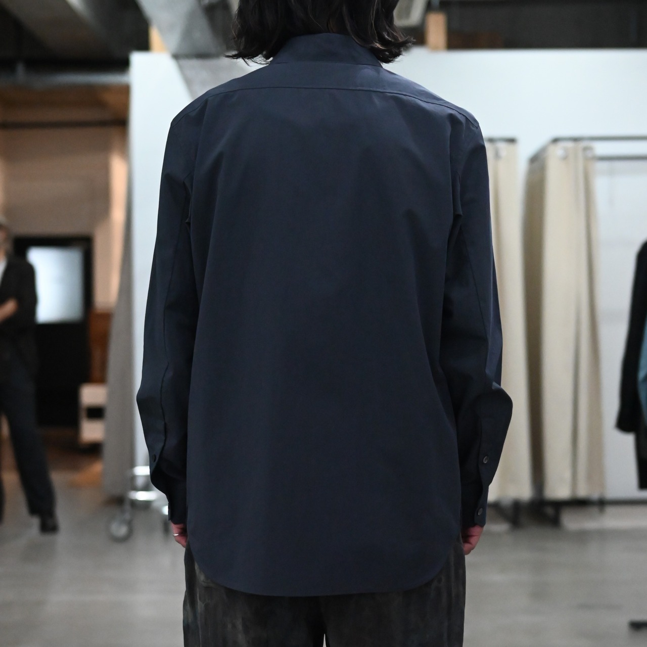 山内 /  スーピマコットン超高密度クロス・オープンカラーシャツ