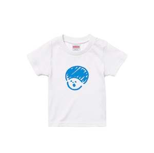 ブルーマッシュキッズTシャツ（モコモコプリント）