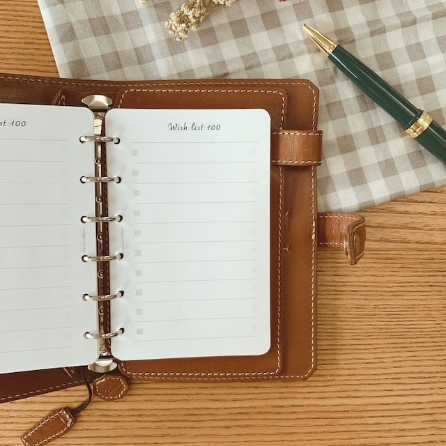 ミニ6穴サイズ/100のwishリスト