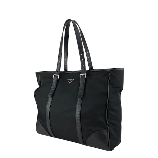 PRADA プラダ トートバッグ ブラック トライアングルロゴ ナイロン A4 vintage ヴィンテージ オールド ivus2k