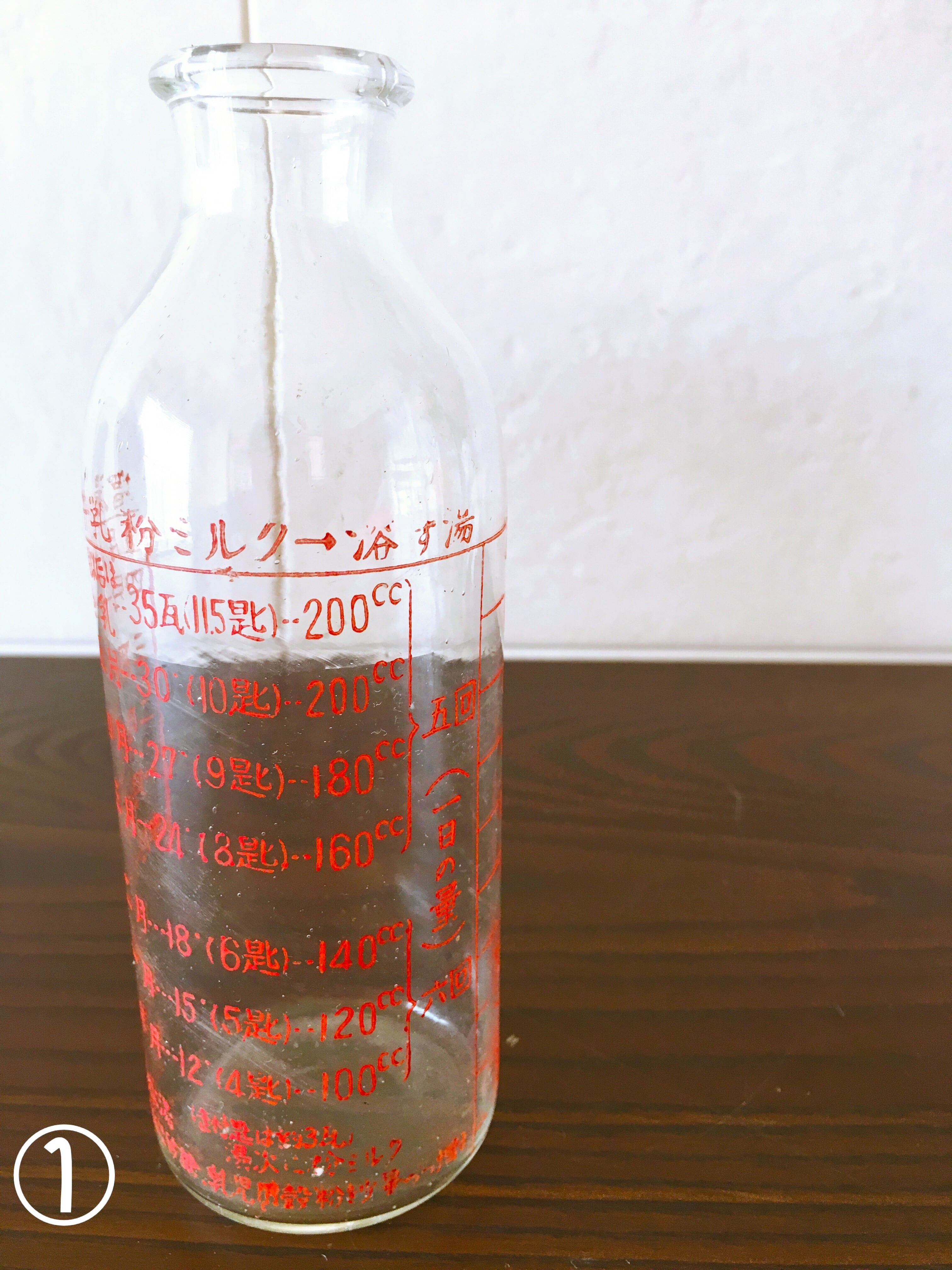 骨董　レトロガラス　希少　健康　赤ちゃん鮮明プリント　哺乳瓶　パッキン劣化有り 骨董 レトロガラス 希少 健康 赤ちゃん鮮明プリント 哺乳瓶 パッキン