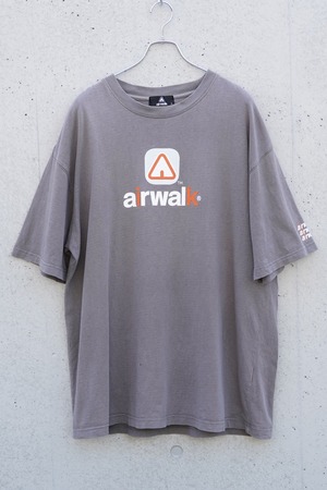 AIRWALK 00s “airwalk-jp.com” Multi Logo T-Shirt / Faded Gray / 3L