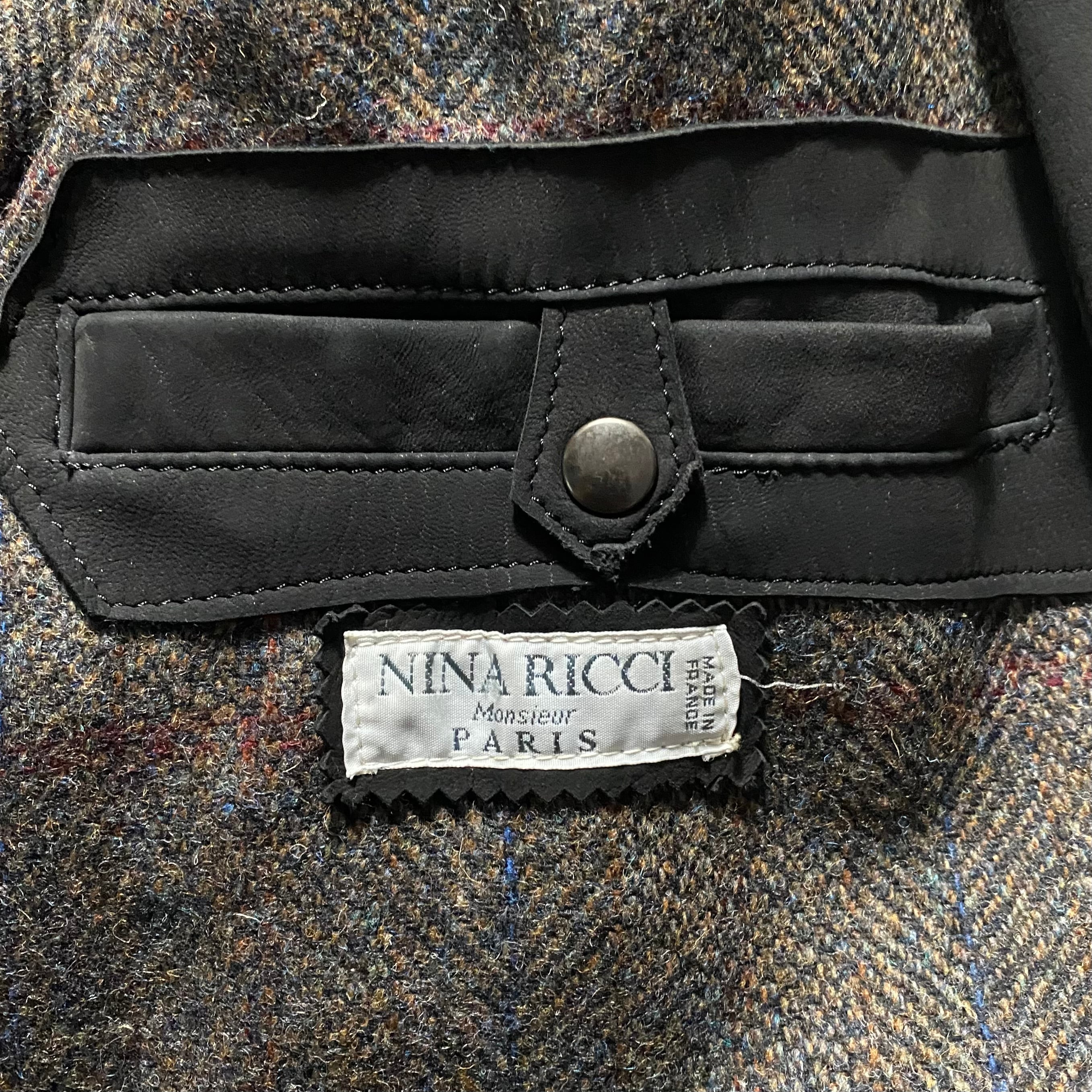 vintage NINA RICCI “Monsieur” leather coverall jacket | NOIR vintage NINA RICCI “Monsieur” leather coverall jacket | NOIR