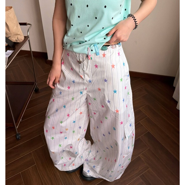 colorful star stripe pants　カラフルスターストライプパンツ　J1833