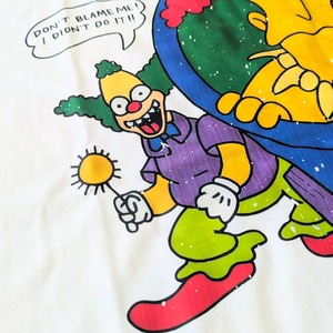 ♧【 The Simpsons（ ザ・シンプソンズ ) 】サイドショー・ボブ with クラスティ・ザ・クラウン / Tシャツ〚アメリカン雑貨 アメトイ〛