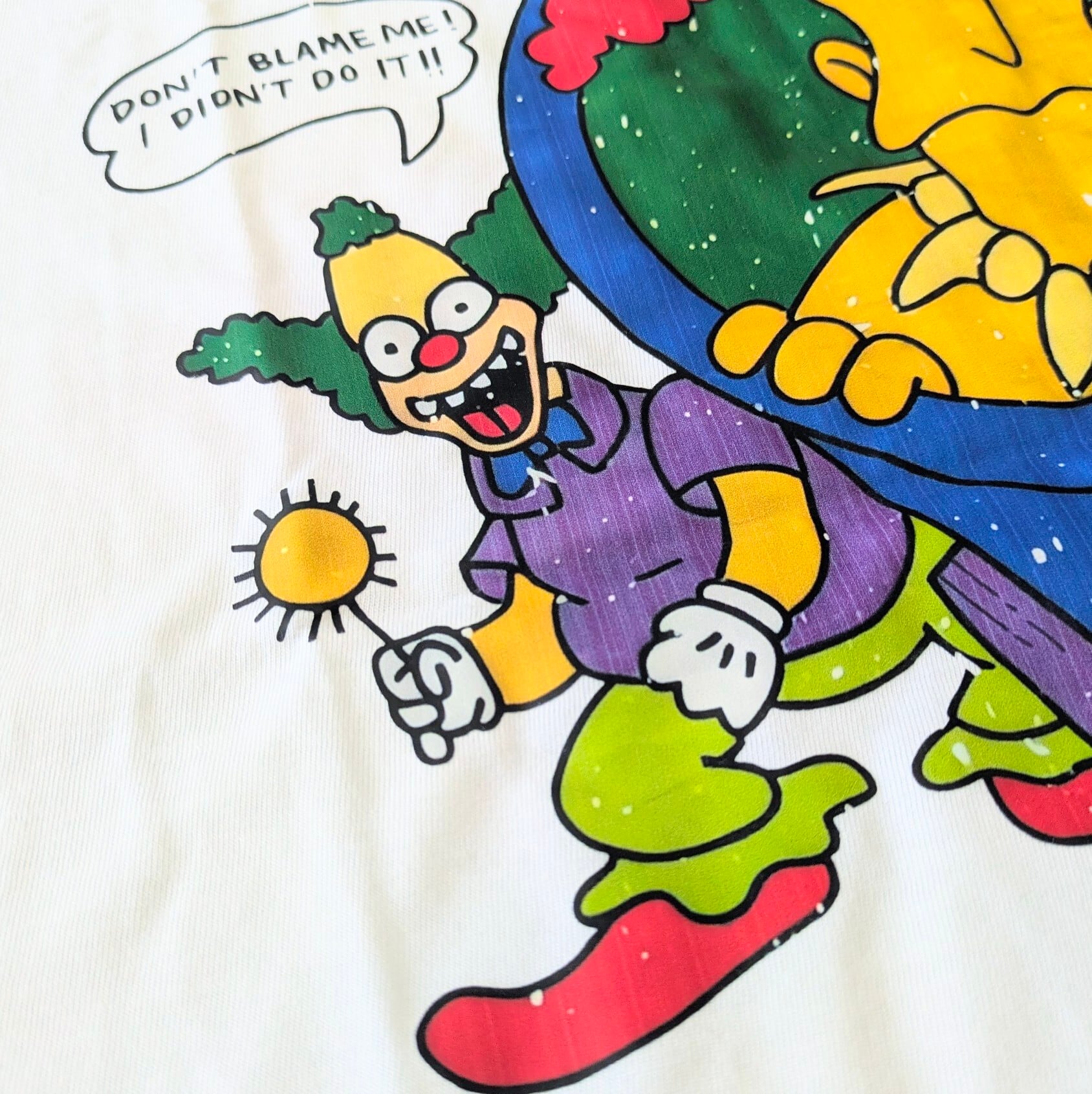 ♧【 The Simpsons（ ザ・シンプソンズ ) 】サイドショー・ボブ with クラスティ・ザ・クラウン / Tシャツ〚アメリカン雑貨 アメトイ〛