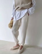 【新作5%OFF・3日間】Chunky Rib-knit Joggers_2colors